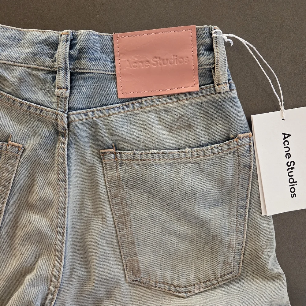 Acne Studios Womens 1981 Trafalgar Jeans Size XXXS Paint Splatter NWT $730 - Picture 11 of 16